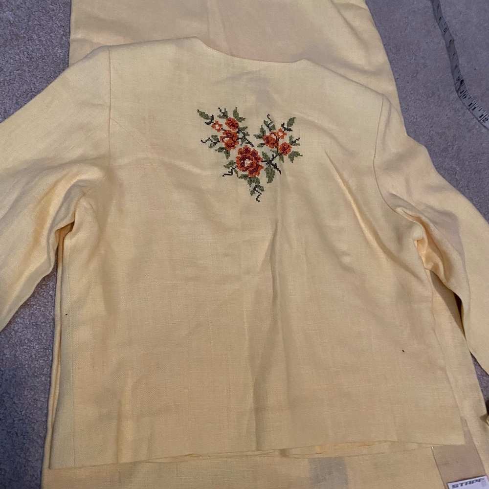 NWT Vintage Stapf women’s yellow suit - Picture 16 of 16